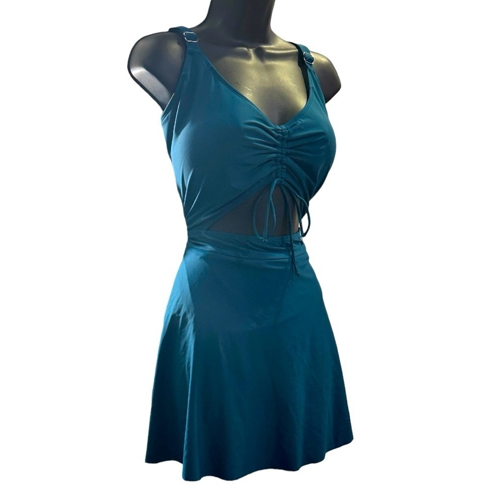 Yonique Chic Teal One-Piece Swimsuit-NWT